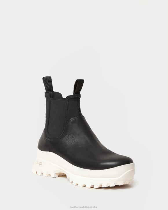 Shoes Black/White Loeffler Randall 044J280 Women Tara Cream Weather Boot