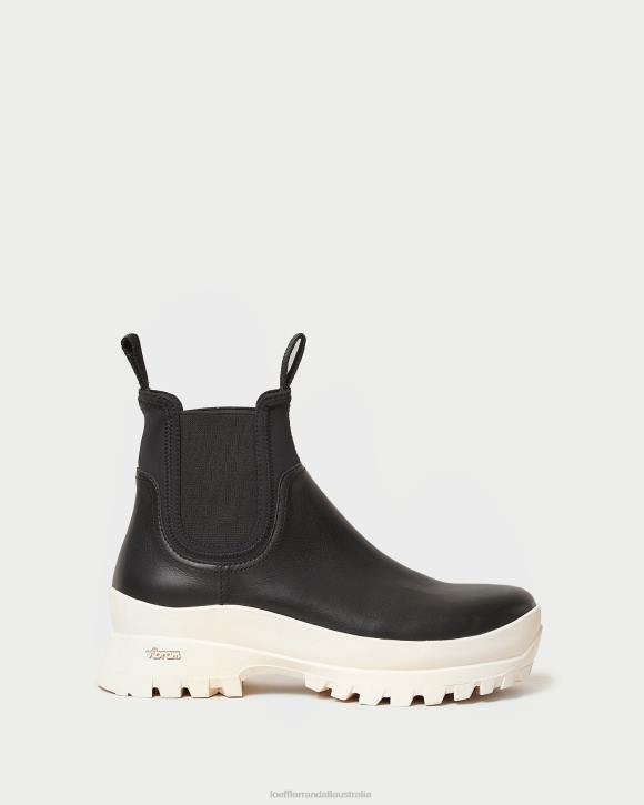 Shoes Black/White Loeffler Randall 044J280 Women Tara Cream Weather Boot