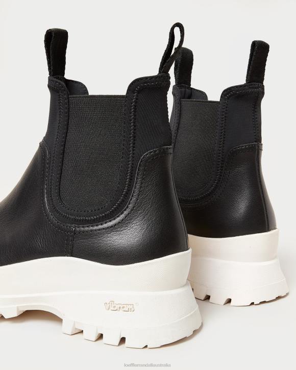 Shoes Black/White Loeffler Randall 044J280 Women Tara Cream Weather Boot