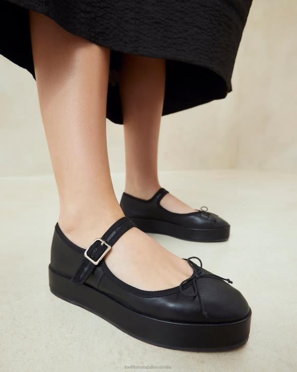 Shoes Black Loeffler Randall 044J297 Women Leah Platform Mary Jane