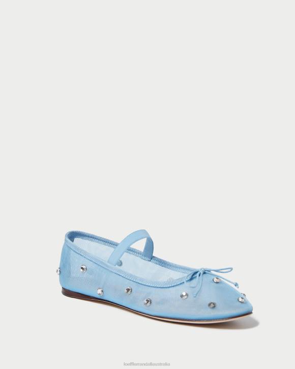 Shoes Blue/Clear Loeffler Randall 044J305 Women Leonie Ballet Flat