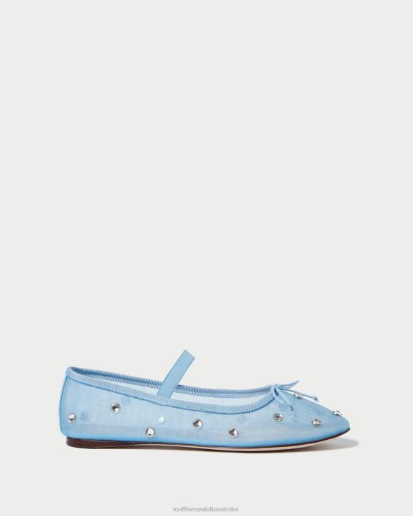 Shoes Blue/Clear Loeffler Randall 044J305 Women Leonie Ballet Flat