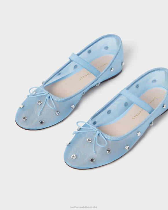 Shoes Blue/Clear Loeffler Randall 044J305 Women Leonie Ballet Flat