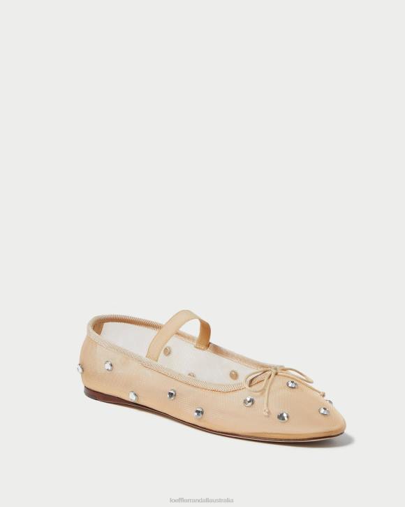 Shoes Caramel/Clear Loeffler Randall 044J299 Women Leonie Ballet Flat