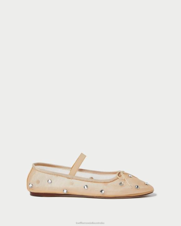 Shoes Caramel/Clear Loeffler Randall 044J299 Women Leonie Ballet Flat