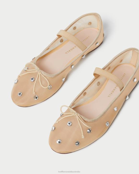 Shoes Caramel/Clear Loeffler Randall 044J299 Women Leonie Ballet Flat