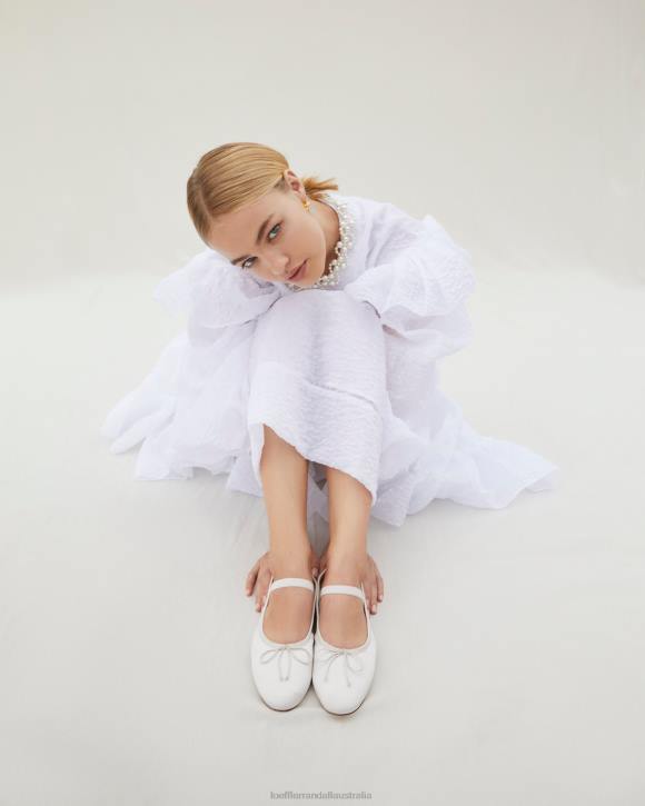 Shoes Cream Loeffler Randall 044J300 Women Leonie Ballet Flat