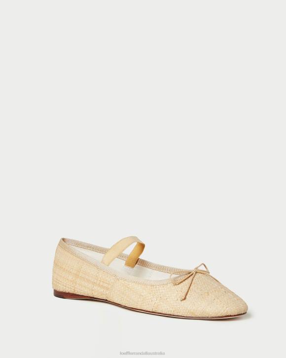 Shoes Natural Loeffler Randall 044J302 Women Leonie Ballet Flat