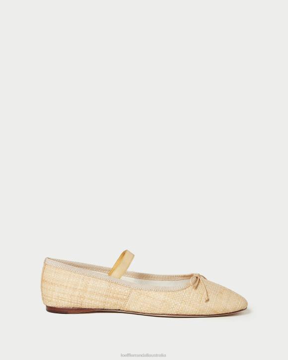 Shoes Natural Loeffler Randall 044J302 Women Leonie Ballet Flat
