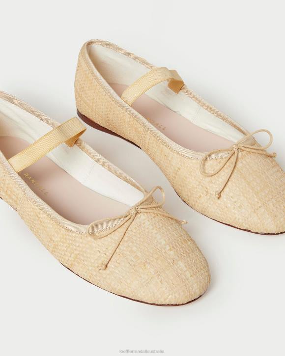 Shoes Natural Loeffler Randall 044J302 Women Leonie Ballet Flat