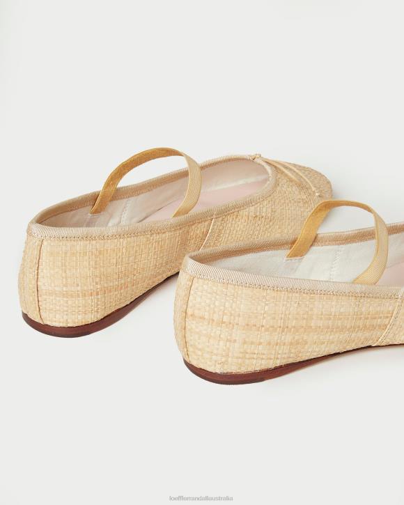Shoes Natural Loeffler Randall 044J302 Women Leonie Ballet Flat