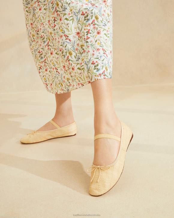 Shoes Natural Loeffler Randall 044J302 Women Leonie Ballet Flat