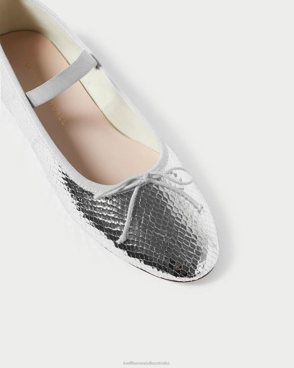 Shoes Silver Loeffler Randall 044J309 Women Leonie Ballet Flat
