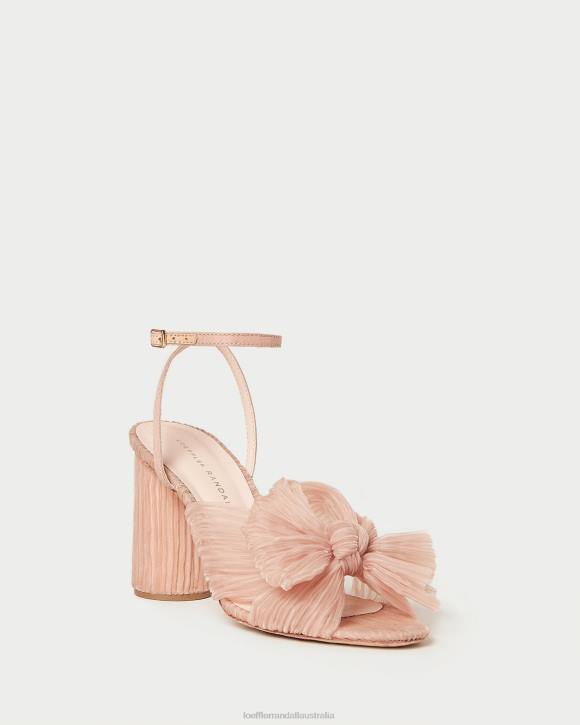 Shoes Beauty Loeffler Randall 044J11 Women Camellia Pleated Bow Heel
