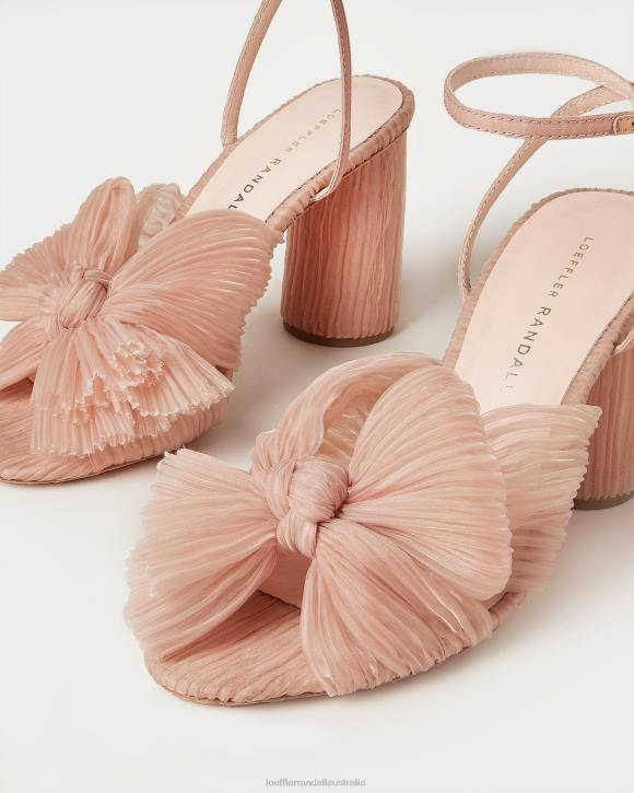 Shoes Beauty Loeffler Randall 044J11 Women Camellia Pleated Bow Heel