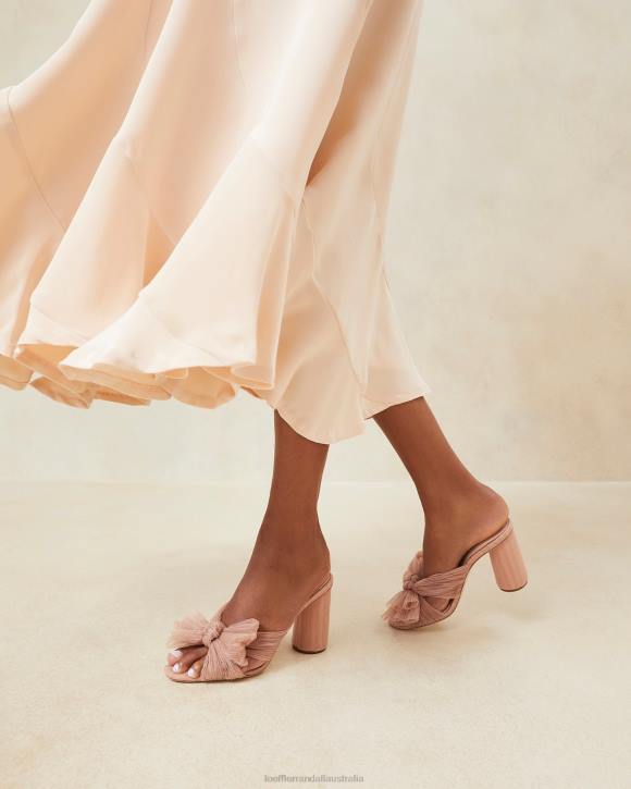 Shoes Beauty Loeffler Randall 044J20 Women Penny Pleated Bow Heel