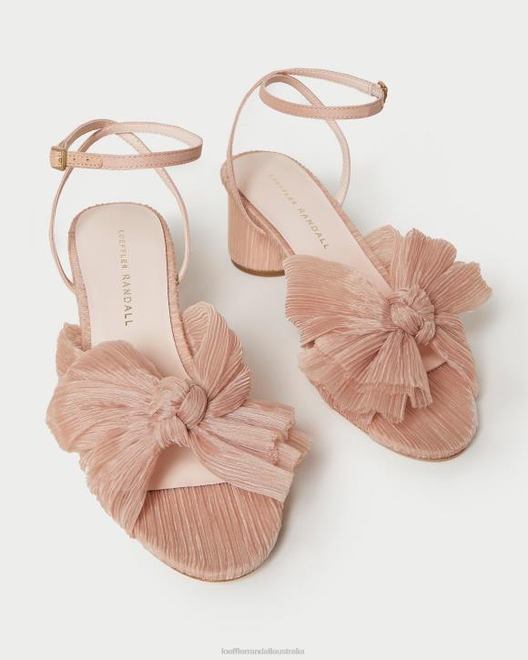 Shoes Beauty Loeffler Randall 044J30 Women Dahlia Pleated Bow Heel