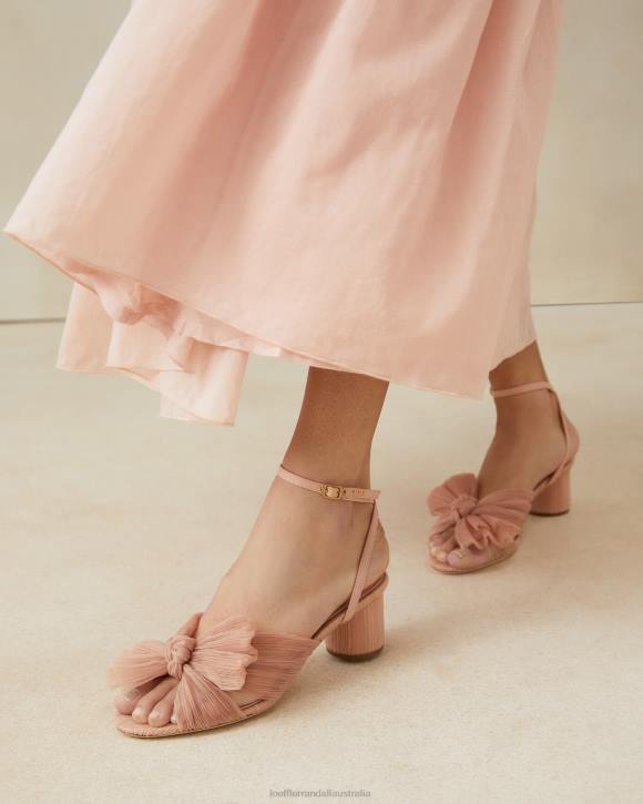Shoes Beauty Loeffler Randall 044J30 Women Dahlia Pleated Bow Heel
