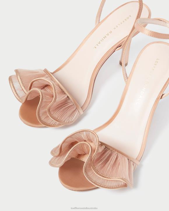 Shoes Beauty Loeffler Randall 044J91 Women Estella Ruffle Heeled Sandal