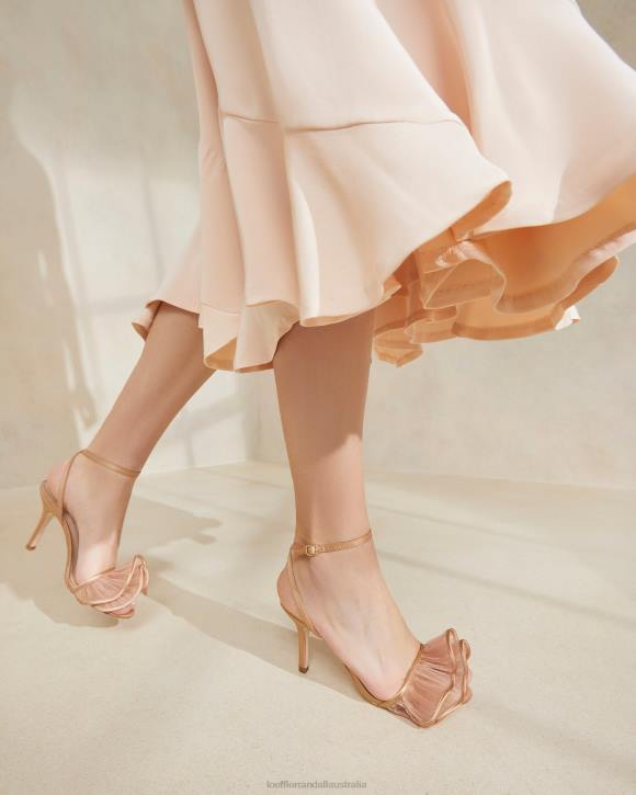 Shoes Beauty Loeffler Randall 044J91 Women Estella Ruffle Heeled Sandal