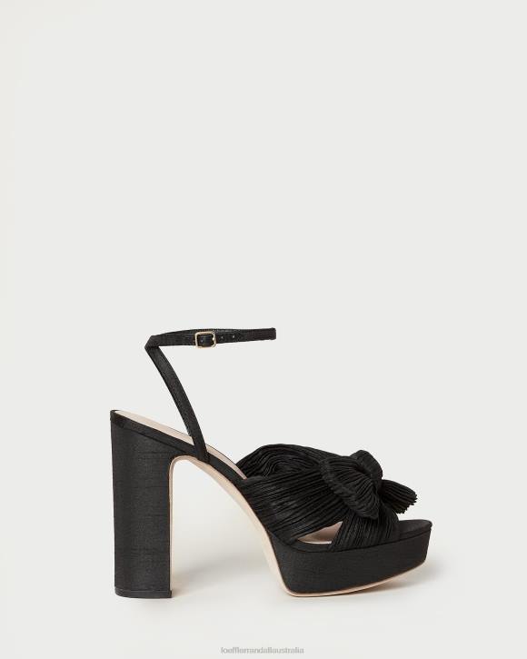 Shoes Black Loeffler Randall 044J23 Women Natalia Platform Bow Heel