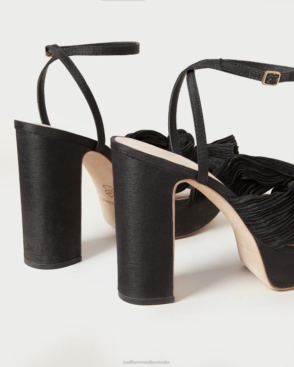 Shoes Black Loeffler Randall 044J23 Women Natalia Platform Bow Heel
