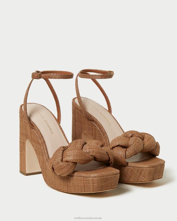 Shoes Brown Loeffler Randall 044J56 Women Fae Platform Heel