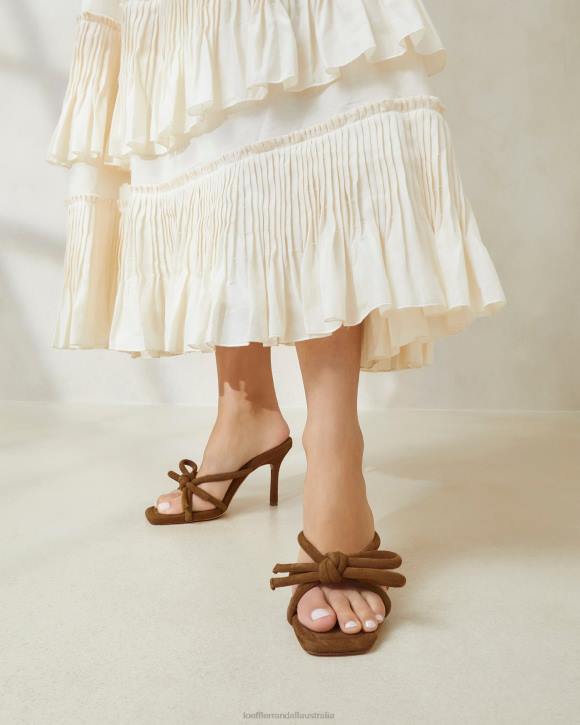Shoes Cacao Loeffler Randall 044J46 Women Margi Bow Heel