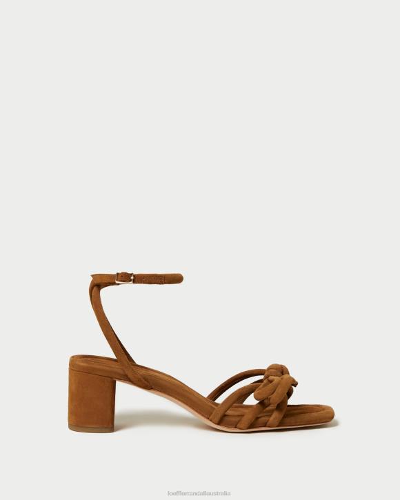 Shoes Cacao Loeffler Randall 044J62 Women Mikel Bow Mid-Heel Sandal