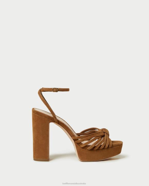 Shoes Cacao Loeffler Randall 044J81 Women Rivka Knot Platform Sandal