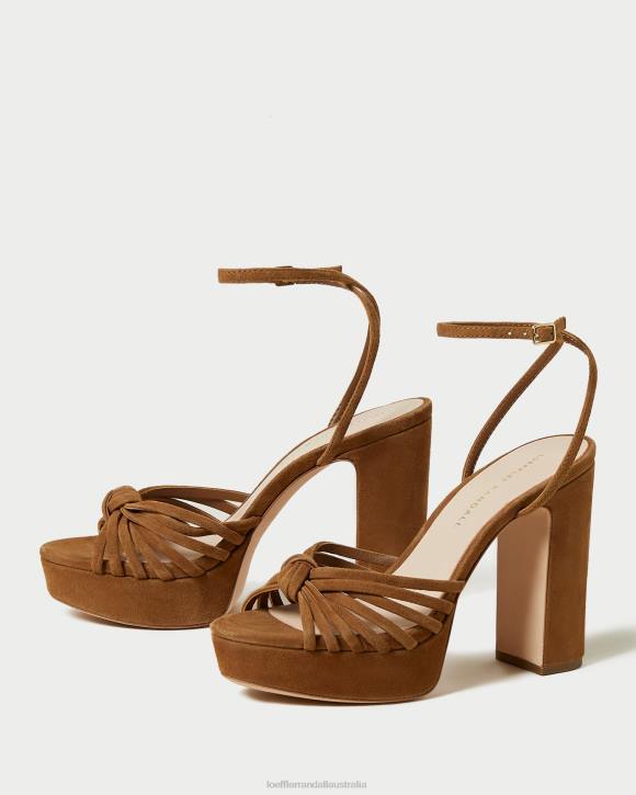 Shoes Cacao Loeffler Randall 044J81 Women Rivka Knot Platform Sandal