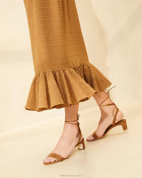 Shoes Cacao Loeffler Randall 044J87 Women Jackie Mid Heel Sandal