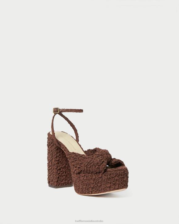 Shoes Cacao Loeffler Randall 044J92 Women Roz Knot Platform