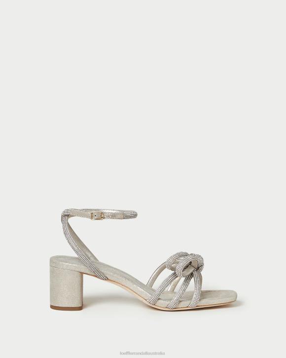 Shoes Cappuccino Loeffler Randall 044J15 Women Mikel Bow Mid-Heel Sandal