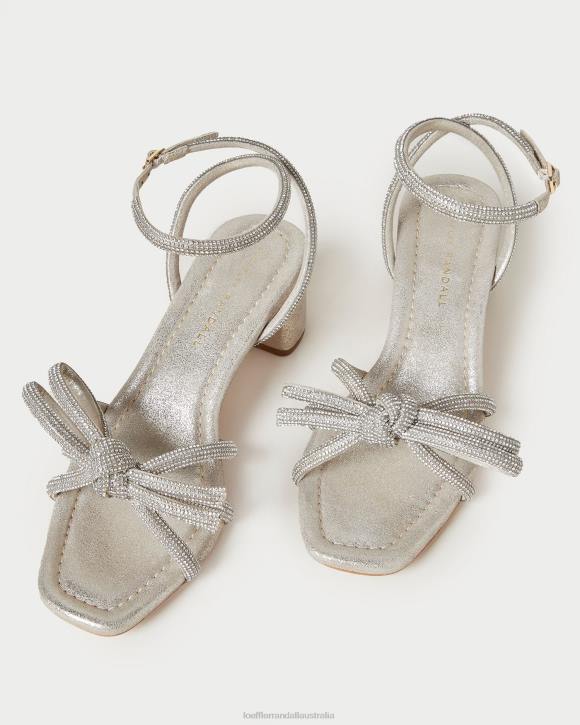 Shoes Cappuccino Loeffler Randall 044J15 Women Mikel Bow Mid-Heel Sandal