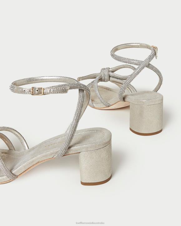 Shoes Cappuccino Loeffler Randall 044J15 Women Mikel Bow Mid-Heel Sandal