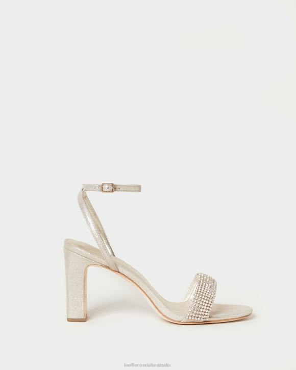 Shoes Cappuccino Loeffler Randall 044J26 Women Shay Rhinestone Heel