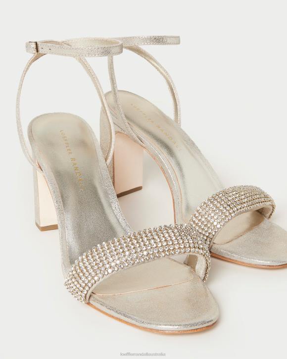 Shoes Cappuccino Loeffler Randall 044J26 Women Shay Rhinestone Heel