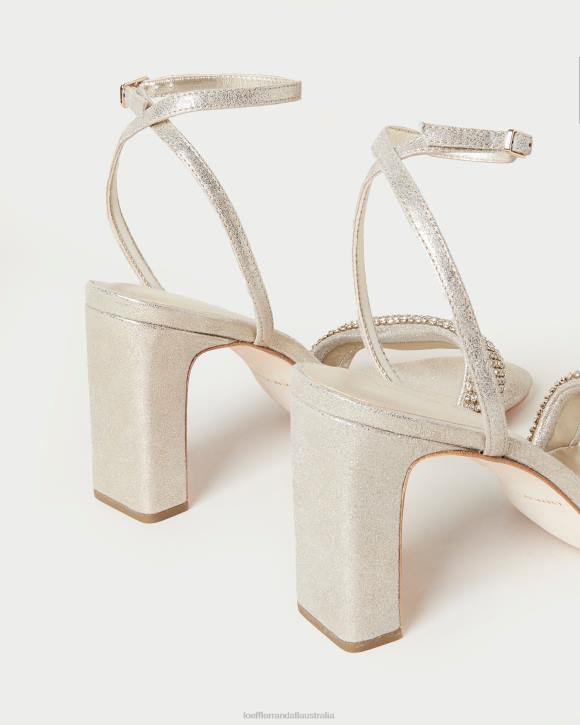 Shoes Cappuccino Loeffler Randall 044J26 Women Shay Rhinestone Heel