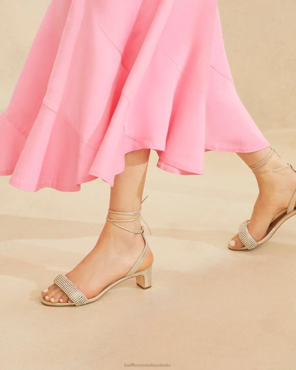 Shoes Cappuccino Loeffler Randall 044J70 Women Jackie Mid Heel Sandal