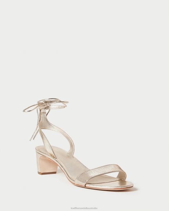 Shoes Champagne Loeffler Randall 044J12 Women Jackie Mid Heel Sandal