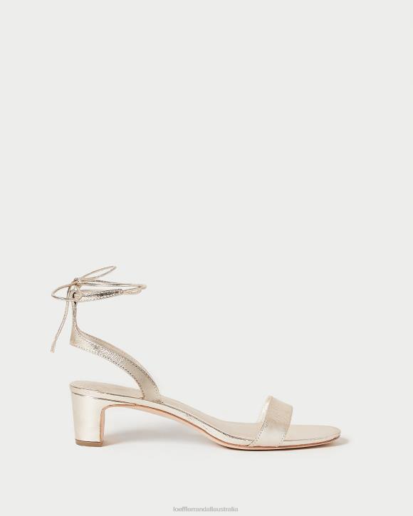 Shoes Champagne Loeffler Randall 044J12 Women Jackie Mid Heel Sandal