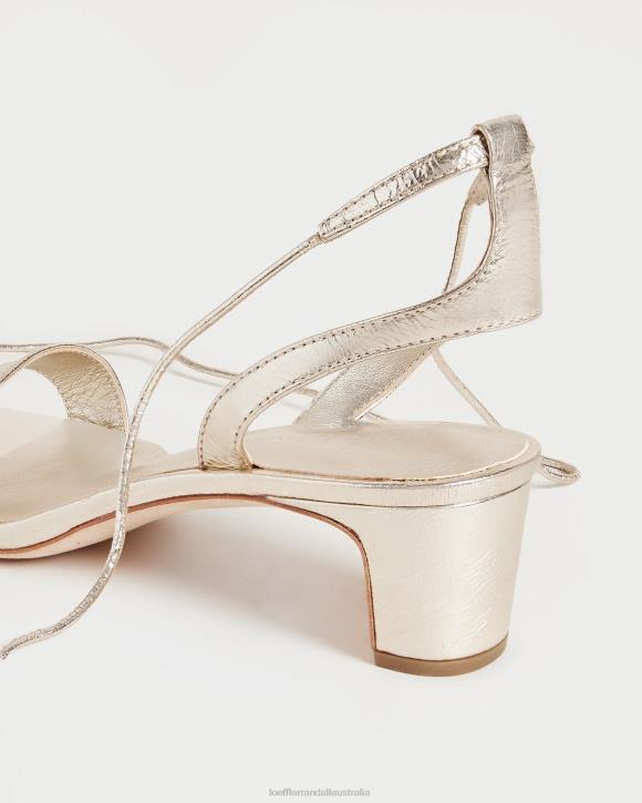 Shoes Champagne Loeffler Randall 044J12 Women Jackie Mid Heel Sandal