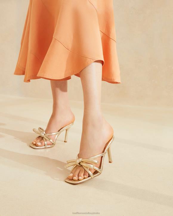 Shoes Champagne Loeffler Randall 044J31 Women Margi Bow Heel
