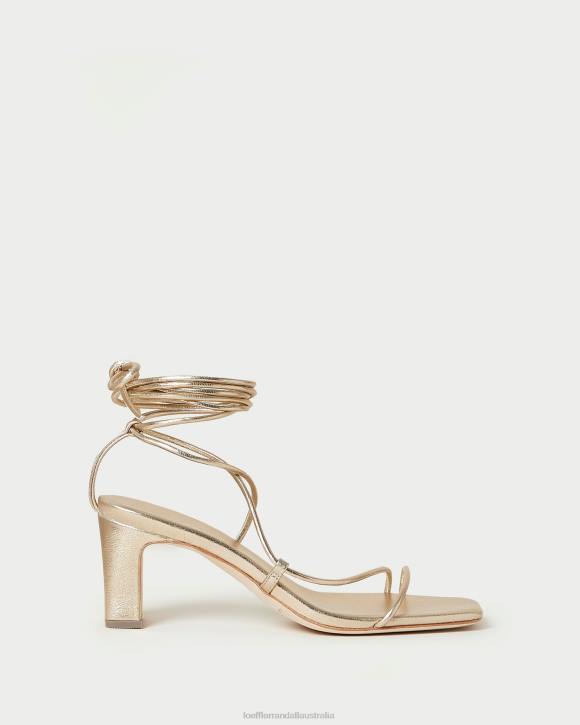 Shoes Champagne Loeffler Randall 044J37 Women Cosette Ankle Wrap Heel