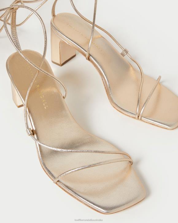 Shoes Champagne Loeffler Randall 044J37 Women Cosette Ankle Wrap Heel