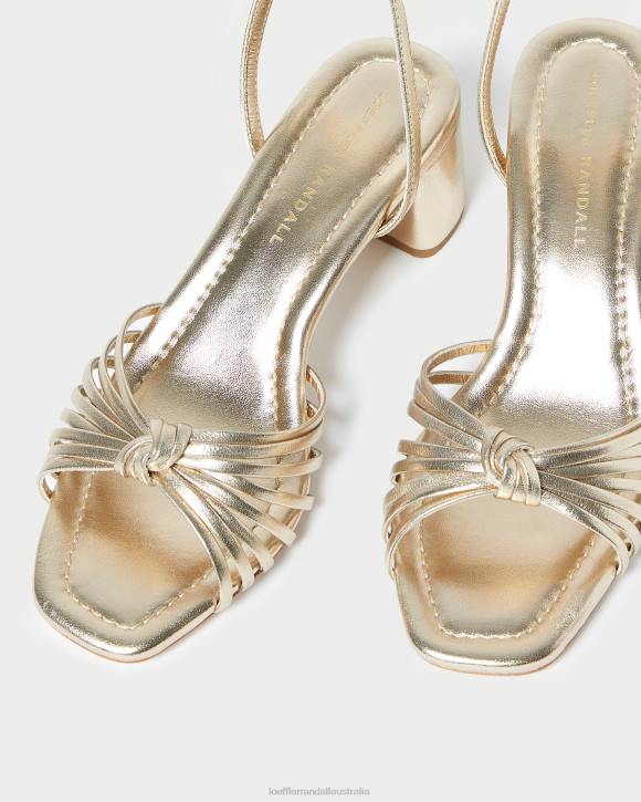 Shoes Champagne Loeffler Randall 044J51 Women Olivia Knot Mid-Heel