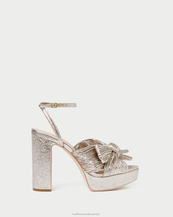 Shoes Champagne Loeffler Randall 044J68 Women Natalia Platform Bow Heel