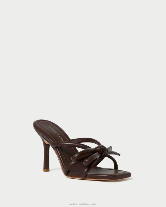 Shoes Chocolate Loeffler Randall 044J99 Women Margi Bow Heel