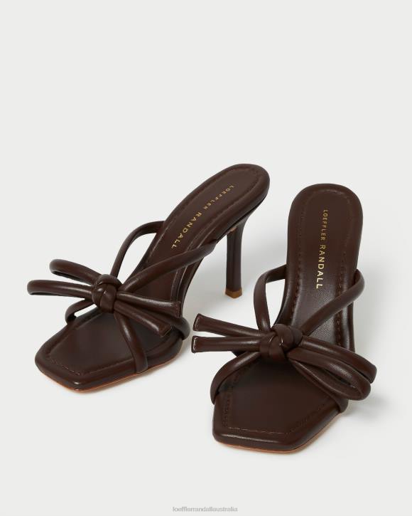 Shoes Chocolate Loeffler Randall 044J99 Women Margi Bow Heel